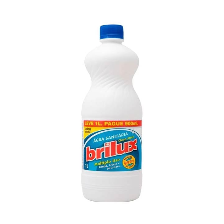 AGUA SANITARIA BRILUX BRANCA LV1L PG900ML 12X1LT
