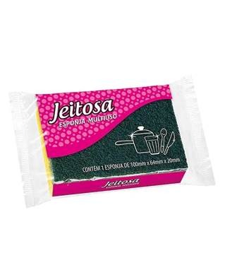 ESPONJA JEITOSA DUPLA FACE CX 60UN